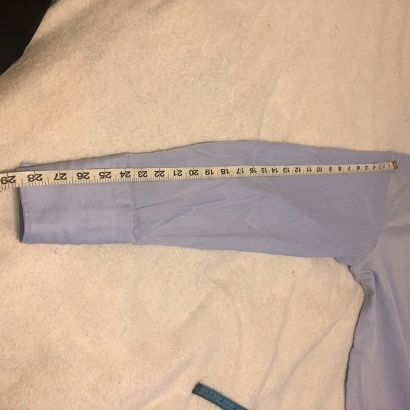 CALVIN KLEIN French Cuff Shirt Men’s Size 16.5 34/35 SlimFit PerformanceNon Iron - Picture 10 of 11